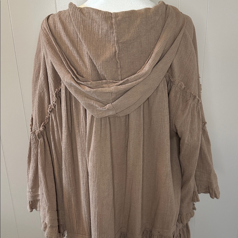 EUC Free People Soak Up the Sun Hooded Tunic Top - Picture 10 of 15
